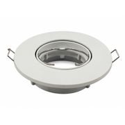 DAXTOR HL100 front til MR16/GU10 indbygningsspot, rund, mat hvid, IP24