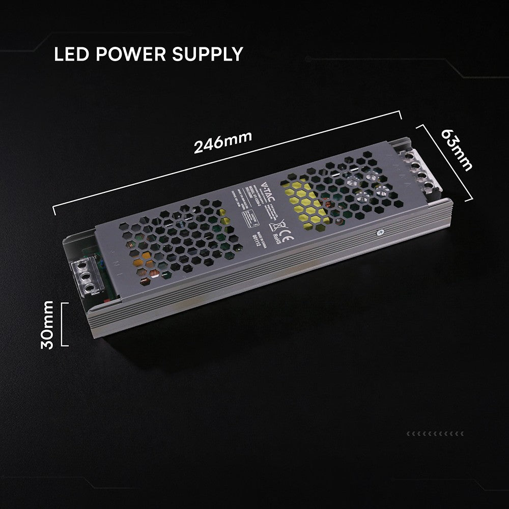 250W / 12V DC strømforsyning til LED strips