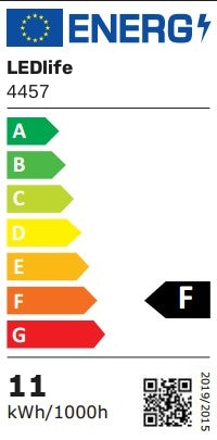 11W/m COB-LED-strips - 5m, IP20, 312 LED pr. meter, 12V, COB LED, 880lm/m, RA90