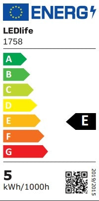LEDlife G24Q LED pære - 5W, 120°, mat glas - Energibesparende og holdbar lyskilde med G24 fatning til indendørs brug