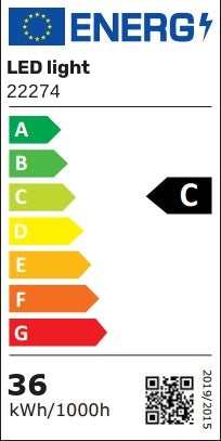 60x60 Sort Kant CCT LED Panel - 36W, 230V Input, 5040lm, RA80