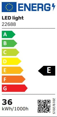 60x60 LED panel - 36W, 110lm/W, UGR19, hvid kant, IP41