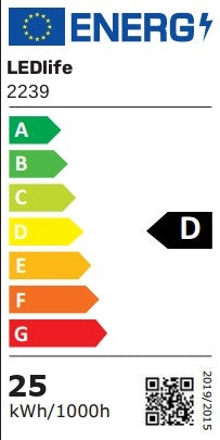 LEDlife T8-Pro150 RA90 - 25W LED rør, 150 cm, erstatter 58W lysstofrør