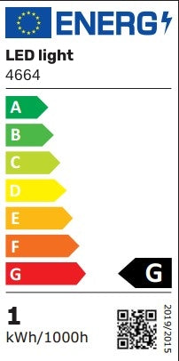 Blå, matteret 1W LED-kronepære med E27 fatning og 230V input - 30lm, RA80
