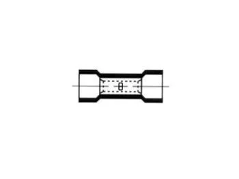 Rød ledningssamlemuffe - 0,5-1,0mm² (10 stk.)