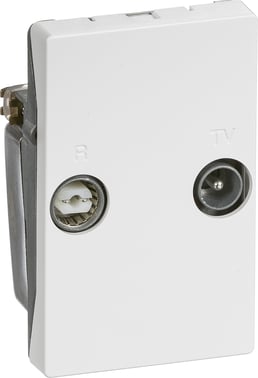 LK antenneudtag TV og R slutdåse TD260D - HVID