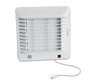 S&P ventilator EDM 100CHZM m. aut. lukke, kugleleje, hygrostat og snoretræk