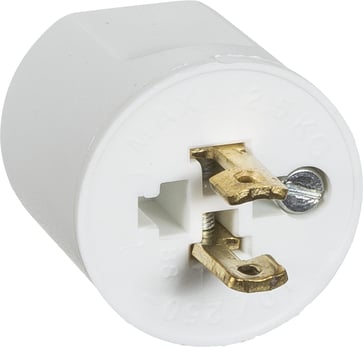 Fuga Lampestikprop 2 ledet hvid