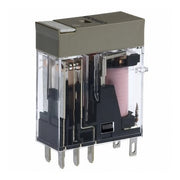 Relæ plug-in 8-polet DPDT 5A Mech & LED-indikatorer label facilitet 230 VAC G2R-2-SN 230AC(S)