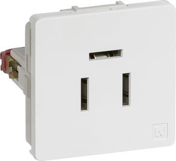 LK FUGA Telefonudtag 3-pol 1 modul hvid