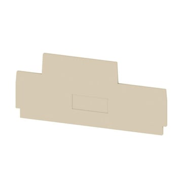 Partition plate (terminal), dark beige, Height: 92.6 mm, Width: 1.5 mm, V-0, Wemid