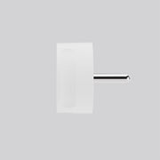 NORM K Minimalistisk dansk stikpropHvid Uden jord 13A/250~