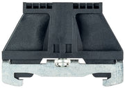 Endestop med metalfod 9708/2S35 sort