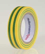 HelaTape Flex 15 mm x 10 m gul/grøn 10 ruller