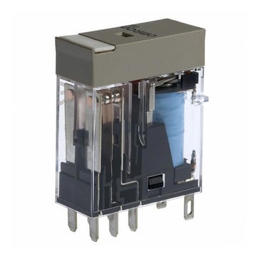 Relæ plug-in 8-polet DPDT 5A label facilitet 24VDC G2R-2-S 24DC(S)