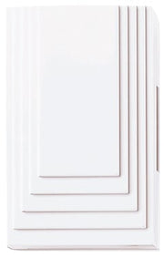 Ringeklokke Big Ben m. 2 toner - hvid