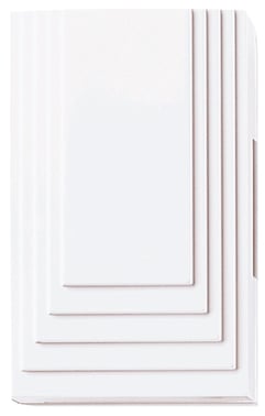 Ringeklokke Big Ben m. 2 toner - hvid