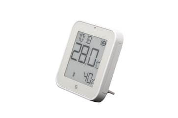 Shelly BLU H&T Display ZB hvid - Bluetooth & Zigbee temp-/luftfugtighedssensor