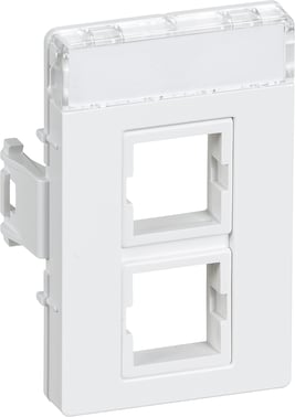 Udtag Systimax 2xRJ45 T5 hvid