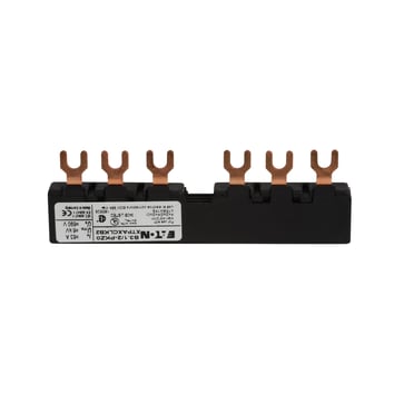 Sløjfeskinne B3.1/2-PKZ0 63Amp for 2 enheder+side monteret hj-kontakt B3.1/2-PKZ0