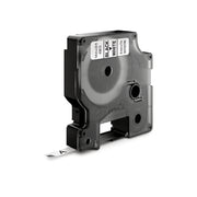 DYMO D1 tape sort/hvid 6mmx7m
