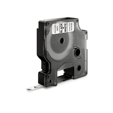 DYMO D1 tape sort/hvid 6mmx7m