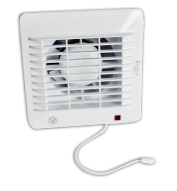 S&P ventilator EDM 100HZ m. hygrostat og kugleleje