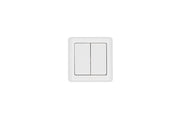 BLU Wall Switch 4 ZB DK Hvid - Batteritryk til dansk afbrydersystem