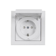 Stikkontakt enkelt komplet IP44 16A 1M Hvid