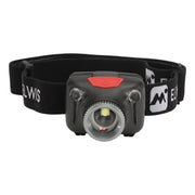 Elwis PRO Catch H430 pandelampe 430 & 50 lumen zoom rødt nattesyn LED foran silikone pandebånd 3 x A