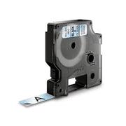 DYMO D1 tape sort/klar 12mmx7m