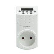 Døgn-/ugeur mini timer digital hvid