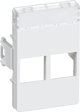 LK Clik line dataudtag T5 2 stik hvid