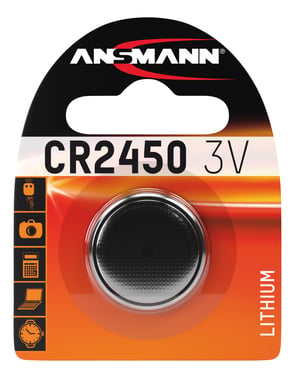 CR2450 Knapcelle batteri 3V/600MAH 1 stk