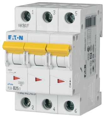 Automatsikring 25A 3P C 3M 6KA