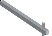 Aksel 6X6MM for greb OH_1-2-3 OXS6X250