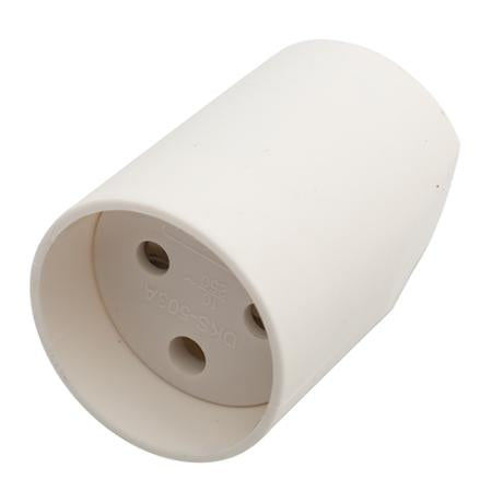 Forlængerled u/jord hvid 230V 10A