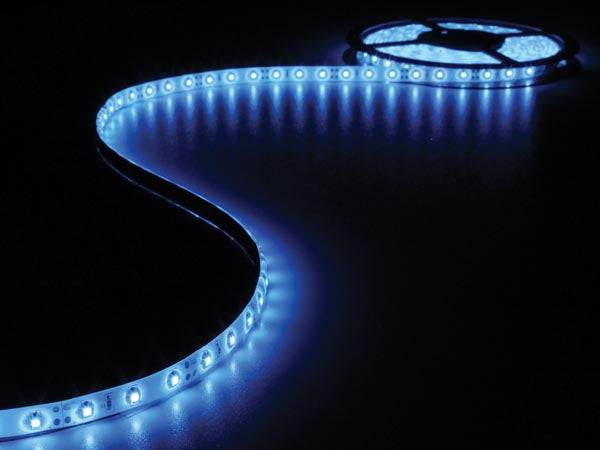LED strip (IP61) - 12V, 60 LED/m, Blå (5 meter)