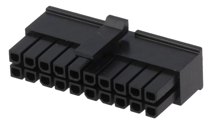 Ledning-til-print hunstik - Micro-Fit 3.0, 3mm, 2x10pol