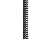 Stofledning - 2 x 0,75mm², SORT/HVID sildeben (metervare)