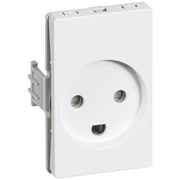LK Clicline stikkontakt m jord hvid