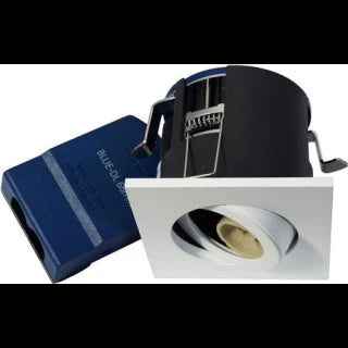 BLUE-DL 66 G2 FIRKANTET GU10 KIP HVID