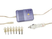 12V biladapter - 3 til 7V / 2,1A (inkl. 7 DC stik)