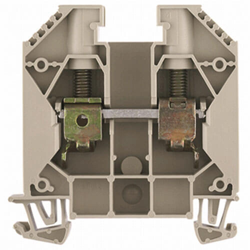 WDU  gennemgangsklemme 16mm² beige for dinskinne