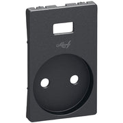 Fuga afdækning stokkontakt u/j med 5V USB koksgrå