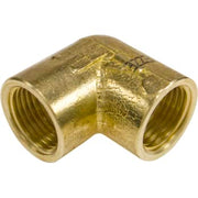 1" x 3/4" Vinkel 90° muffe/muffe Messing Afzinkningsfri