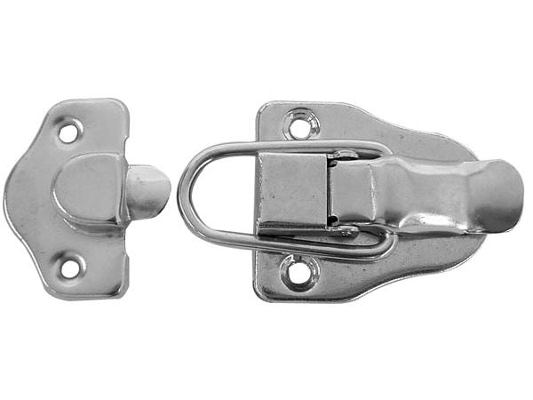 Kabinet/kuffert låsehaspe - Blank metal, 84x45mm