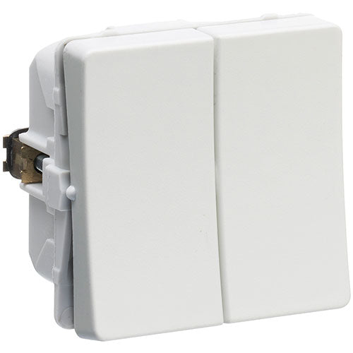 LK Fuga dobbelt korrespondance afbryder 16A - lysegrå