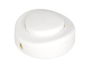 Fodkontakt - 1 pol OFF-ON, Hvid