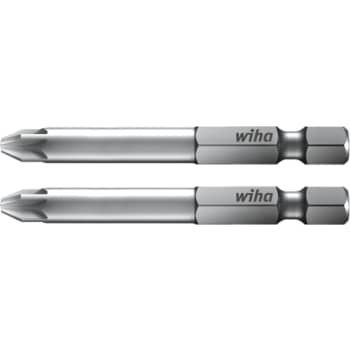 Wiha bits 70 mm, 1/4", Pozidriv PZ1, 2 stk. i boks